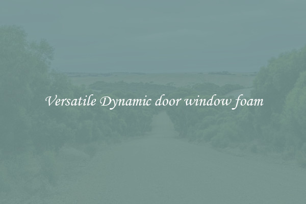 Versatile Dynamic door window foam
