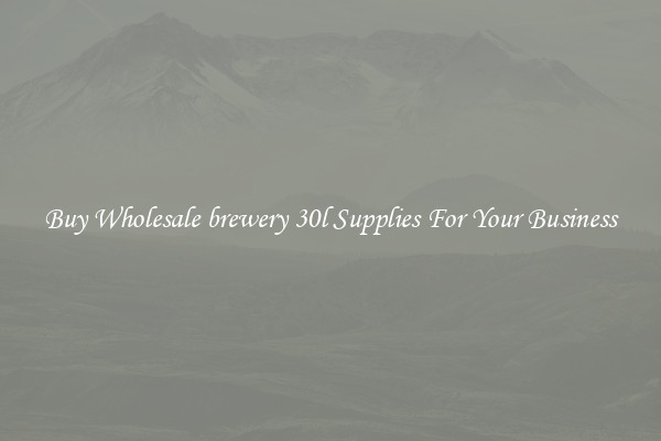 Buy Wholesale brewery 30l Supplies For Your Business