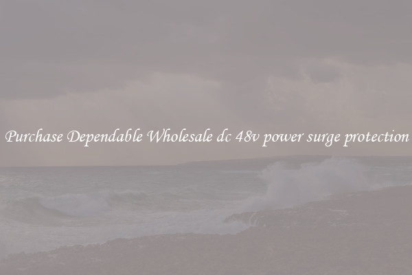 Purchase Dependable Wholesale dc 48v power surge protection
