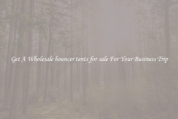 Get A Wholesale bouncer tents for sale For Your Business Trip