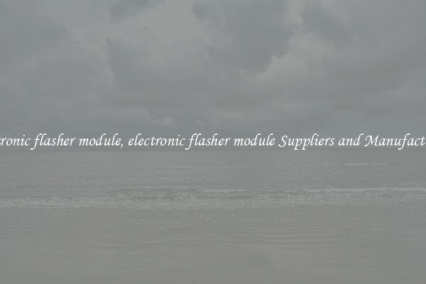 electronic flasher module, electronic flasher module Suppliers and Manufacturers