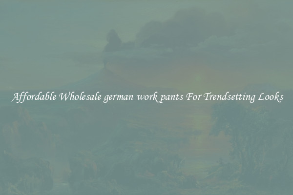 Affordable Wholesale german work pants For Trendsetting Looks