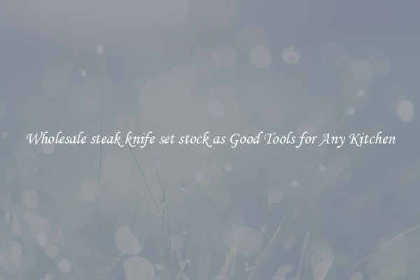 Wholesale steak knife set stock as Good Tools for Any Kitchen