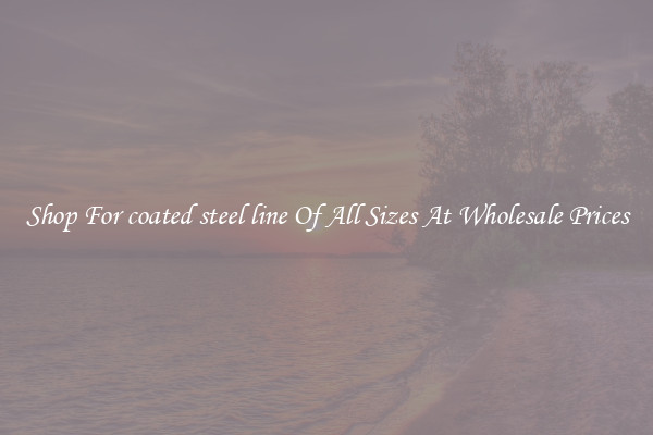 Shop For coated steel line Of All Sizes At Wholesale Prices