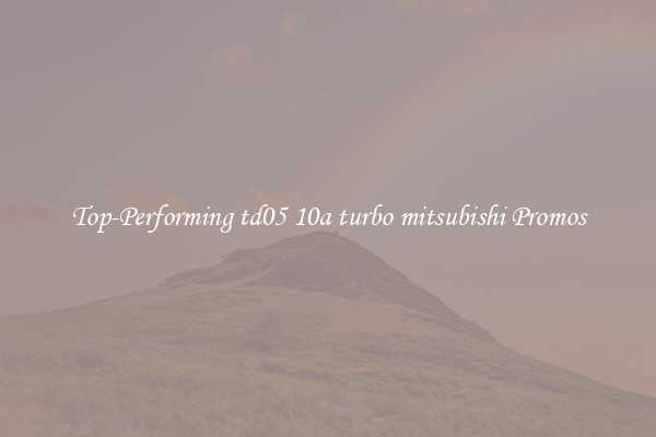Top-Performing td05 10a turbo mitsubishi Promos