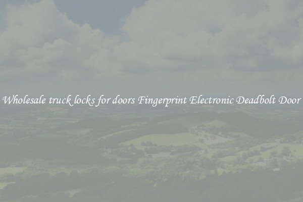 Wholesale truck locks for doors Fingerprint Electronic Deadbolt Door 
